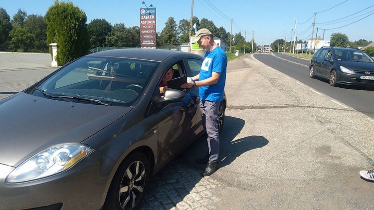 Kierowcy popierają happening przy ul. Wodzisławskiej w Mszanie, Tomasz Raudner
